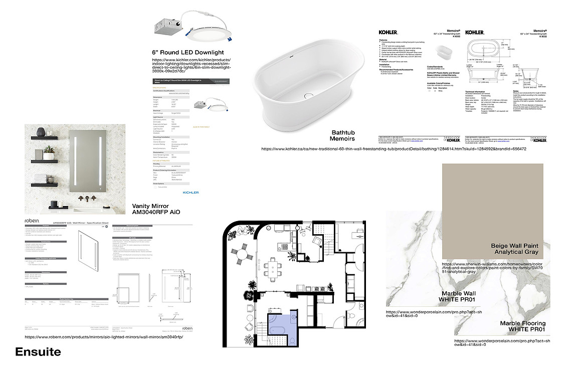 Ensuite Materiality & Finishes