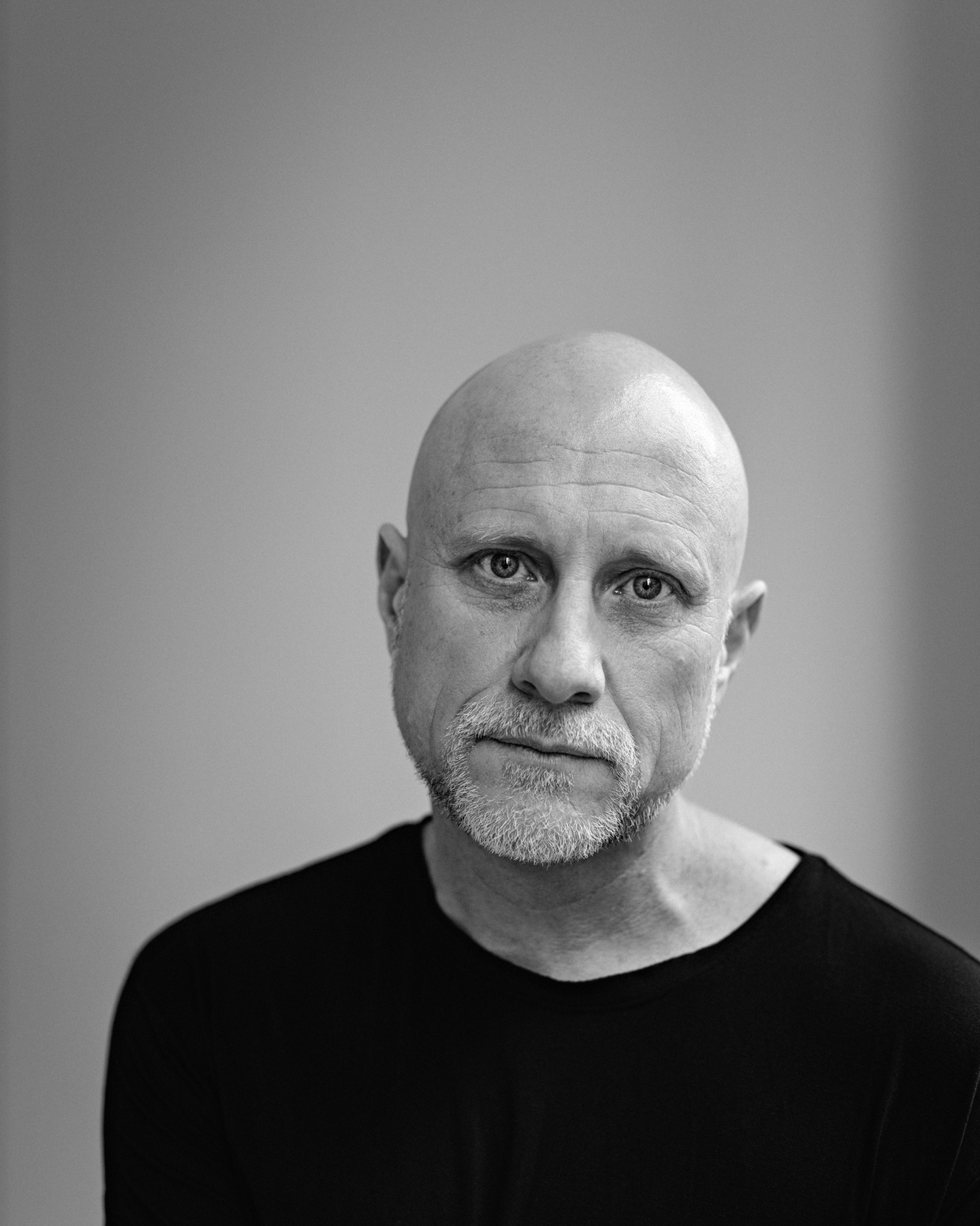 portrait of artist Trevor Paglen at Pace Gallery