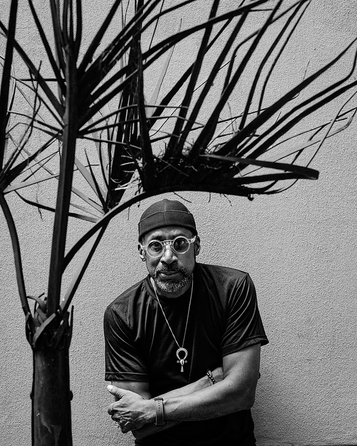 American artist Nari Ward in his Harlem Studio for Lehmann Maupin. Harlem,NY