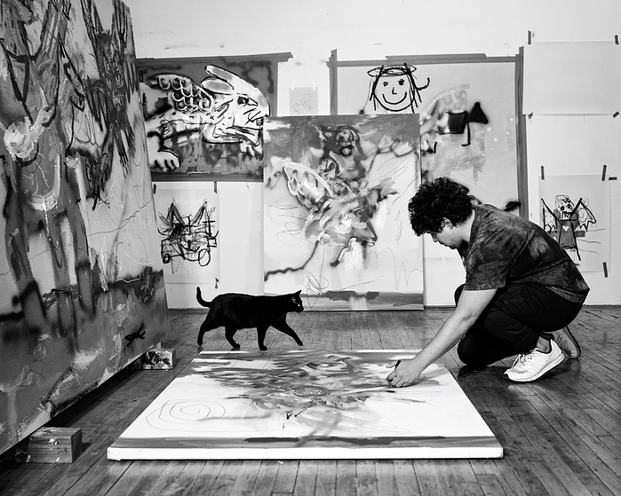 American Painter Robert Nava for Pace Gallery, Bushwick, NY. 2022