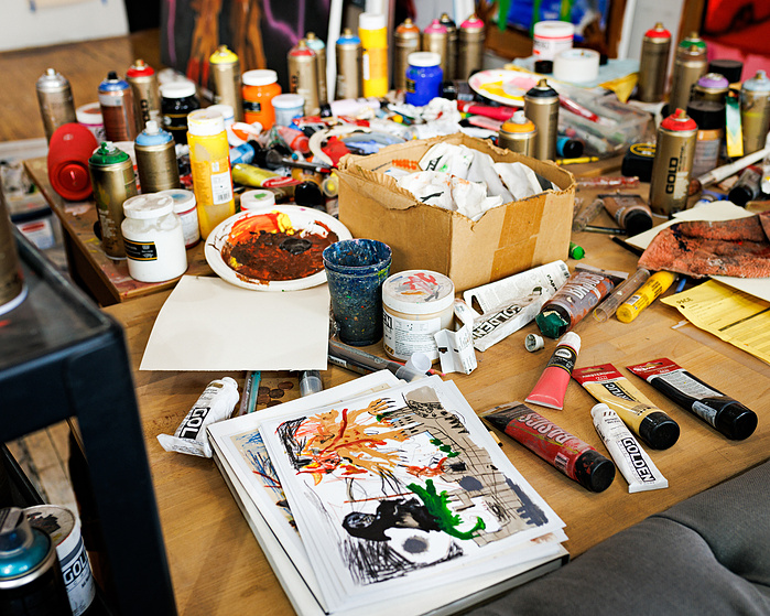 American Painter Robert Nava for Pace Gallery, Bushwick, NY. 2022
