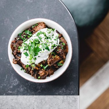 Elise Humphrey - food photographer - mutton curry in Maison Bab restaurant London