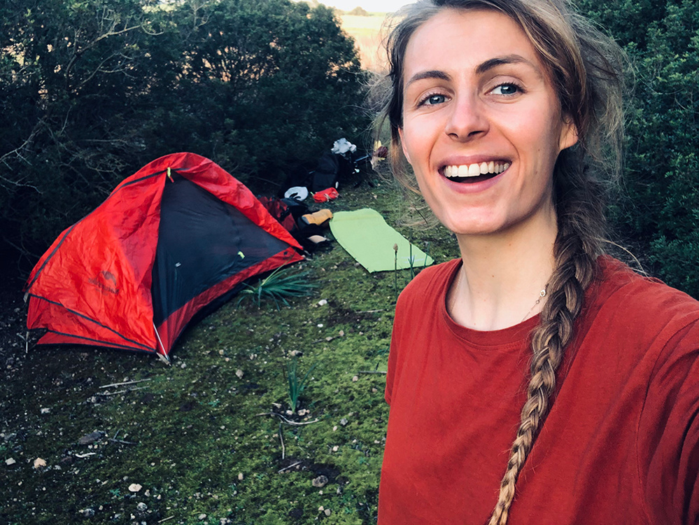 tent camping ola mae wildcamping photography bike trip