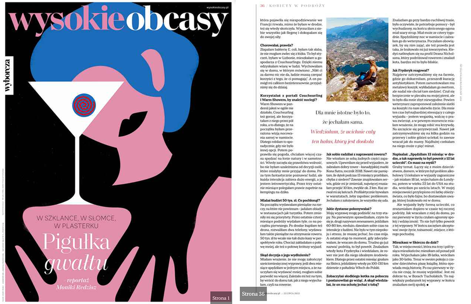 Interview with Ola Mae dla Wysokich Obcasów, Kobiety w Podróży. Gazeta Wyborcza