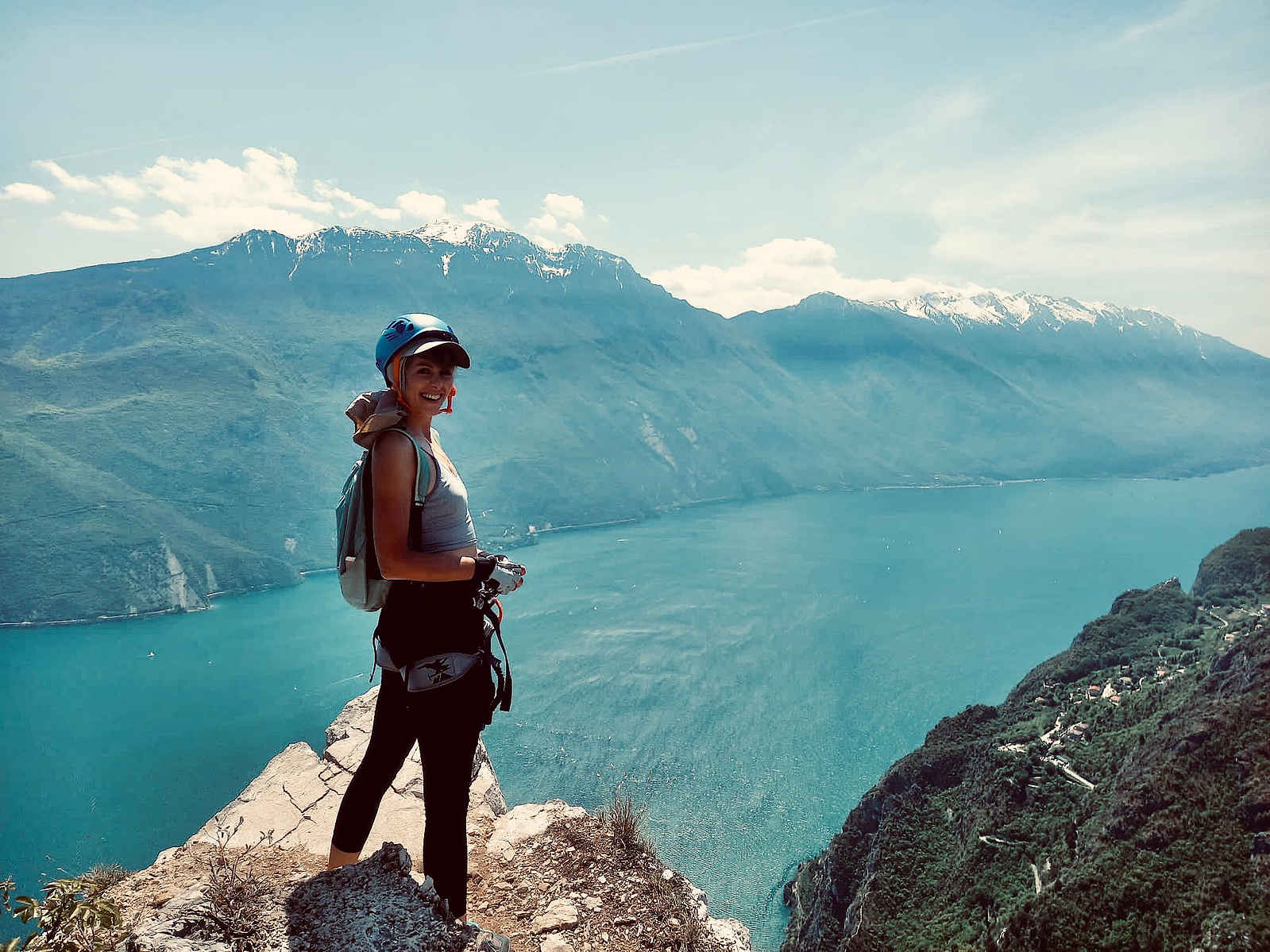Ola Mae Climbing Road Solo Bike Trip Europe Photography 