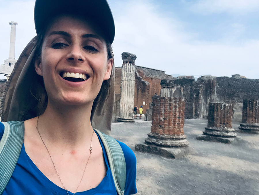 pompei europe traveler ola mae bike