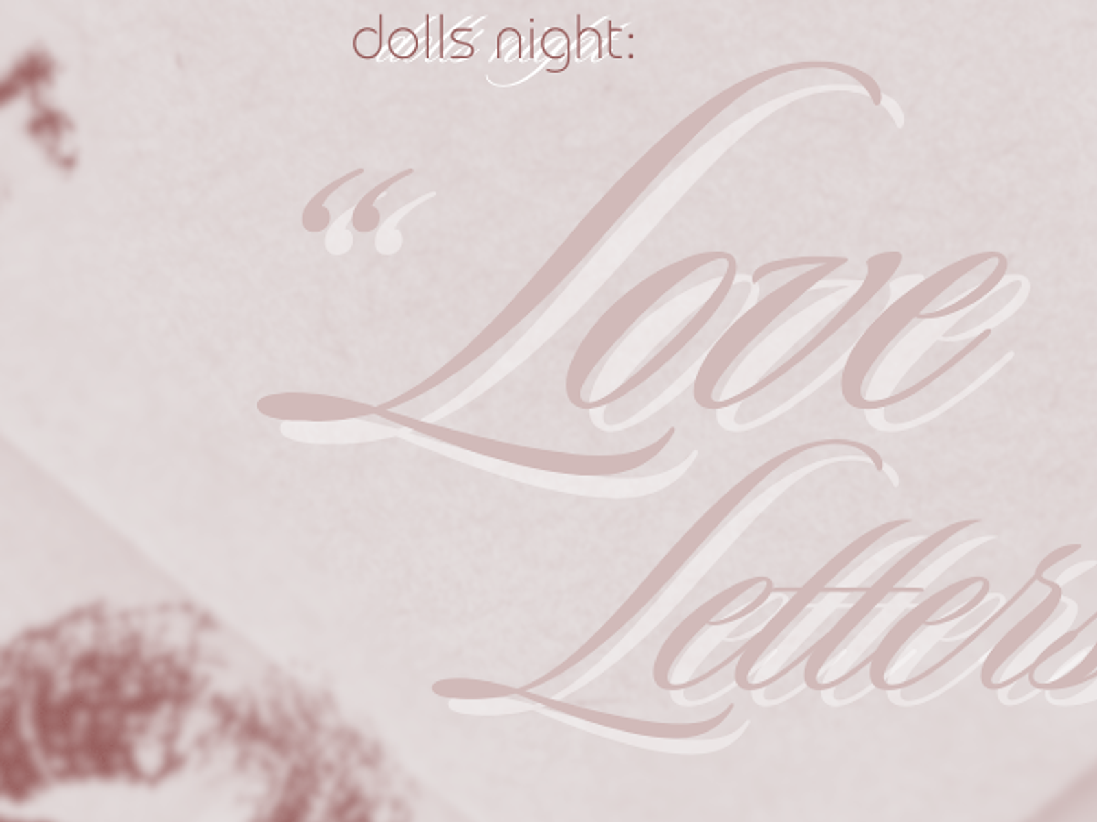 LOVE LETTERS