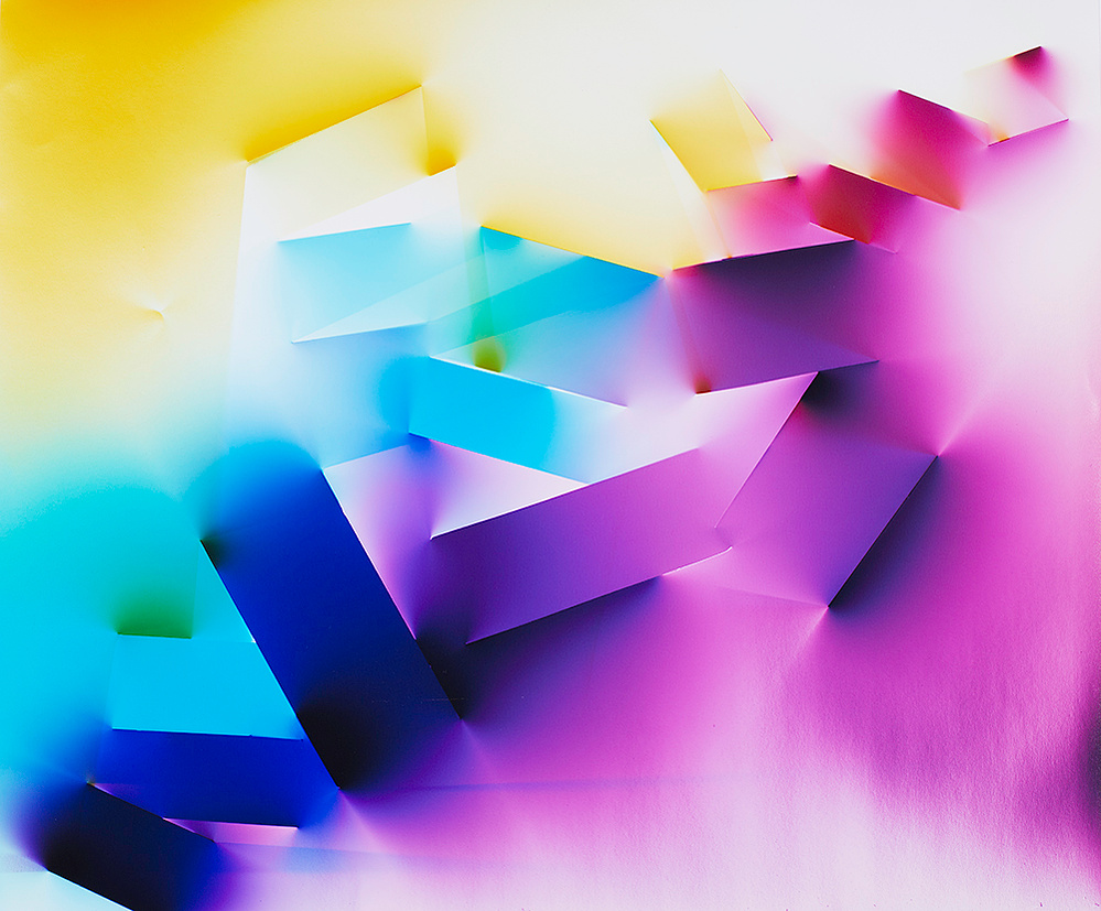 Process, Edition of one, Post-Photography, Chromogenic print, Spectrum, Kinesthetic study, performance, contemporary, cameraless, abstract, colorfield, color study, analog photography, Los Angeles Artist, Female Artist