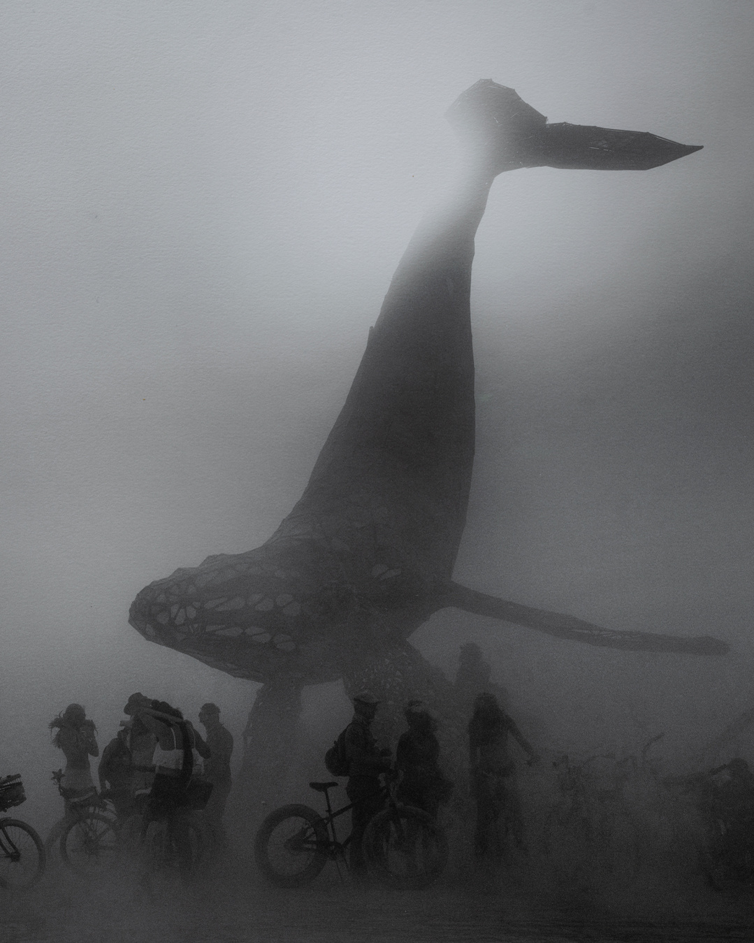 Space whale special edition from Burning Man printed in black and white.My photograph "The Space Whale" from my Burning Man series is my first limited edition piece, and I’m excited to be officially represented on the blackprint edition page.