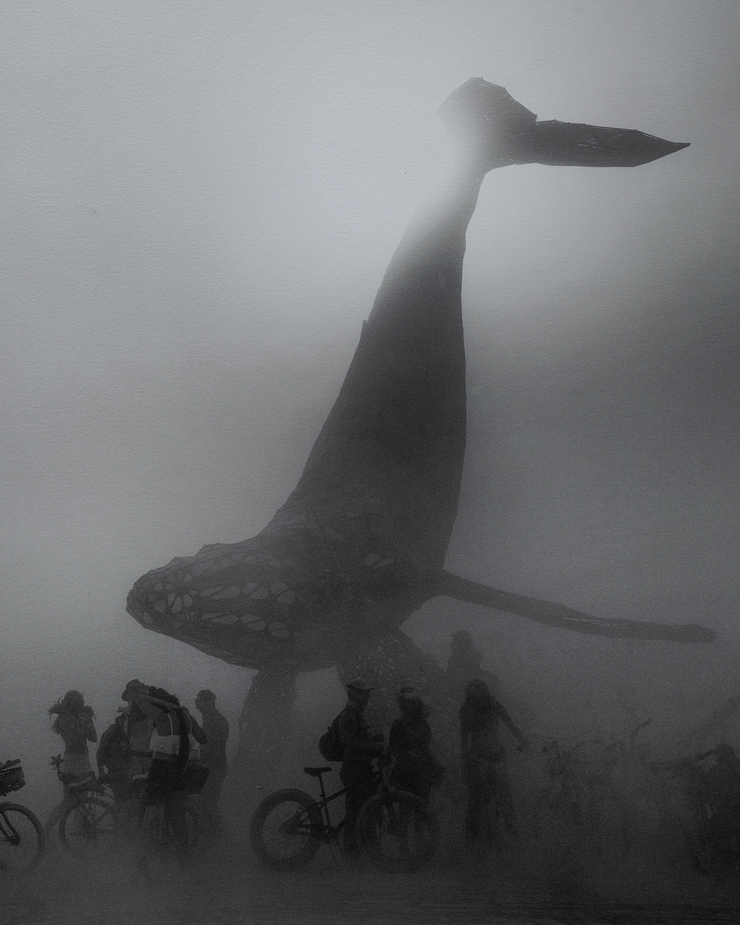 Space whale special edition from Burning Man printed in black and white.My photograph "The Space Whale" from my Burning Man series is my first limited edition piece, and I’m excited to be officially represented on the blackprint edition page.