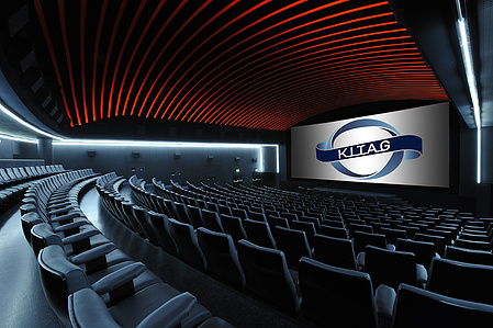 Interior photography for KITAG Cinemas photographed by Jean-Luc Grossmann, interior photographer based in Zurich, Switzerland.