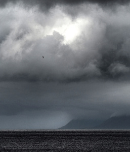 dramatic seascape in norther Norway.