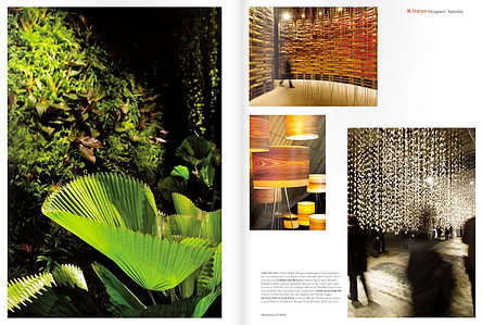 Publication tearsheet of interior, art and design photographs in Switzerland.