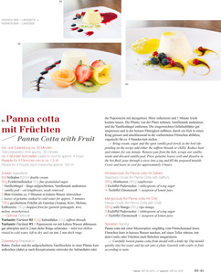 Publication tearsheet of food photographs for Zurich Airport in Switzerland.