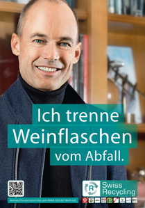 Publication tearsheet for a commercial campaign with a portrait of Bertrand Piccard.