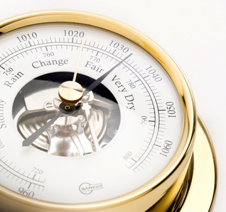 Golden barometer.
