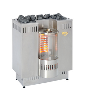 Silver oven for the sauna – product photography in the photo studio.