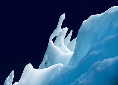 Blue iceberg shape in Greenland – Stand up paddling adventure.