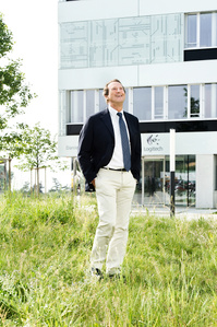 Daniel Borel,  Logitech co-founder, photographed in Lausanne, Switzerland by professional photographer J-L Grossmann in Zurich.