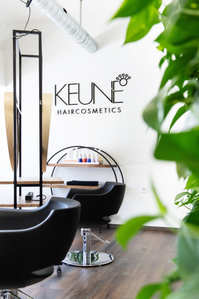 Interior of hairdresser salon.