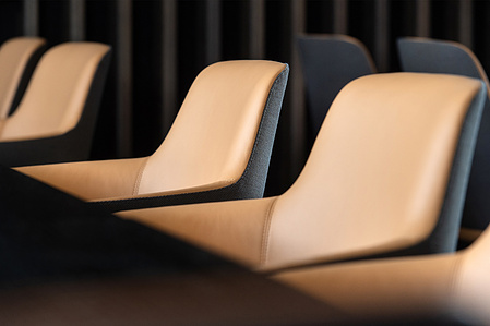Interior photography detail of chairs.