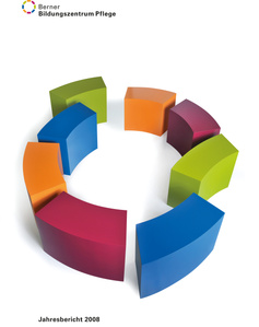 Product photography – colorful elements arranged in a circle.