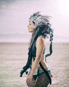 Lifestyle photography at Burning Man at the deep playa.