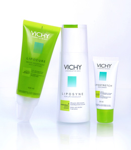 Vichy Products photographed in a studio environment in front of white background.
