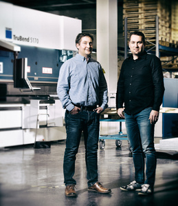 Portrait of Dominik Weibel and Marco Wüst photographed by Jean-Luc Grossmann, portrait photographer in Zurich, Switzerland.