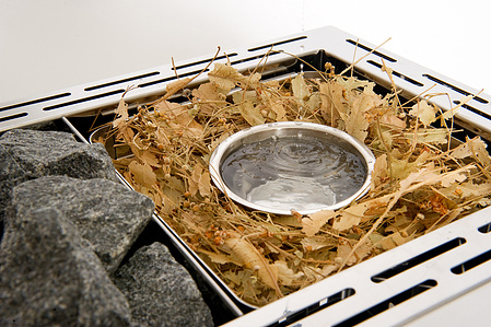 Sauna oven.