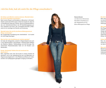 Annual report photography for Berner Bildungszentrum Pflege in Bern photographed by PhotoPulse