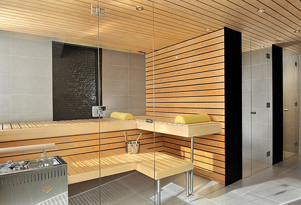 Zurich-based interior photographer Jean-Luc Grossmann photography for the new image brochure of Küng Sauna + SPA