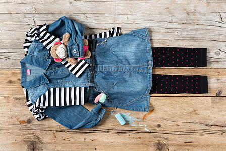 Knolling photography for Migros – Children wear.