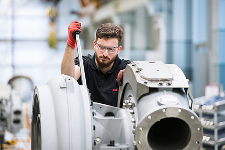 Industrial reportage photography in the factory at ABB.
