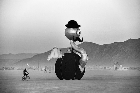 Crazy art car at Burning Man, Black Rock City, Nevada.