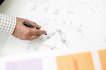 Detail of mechanical plan.