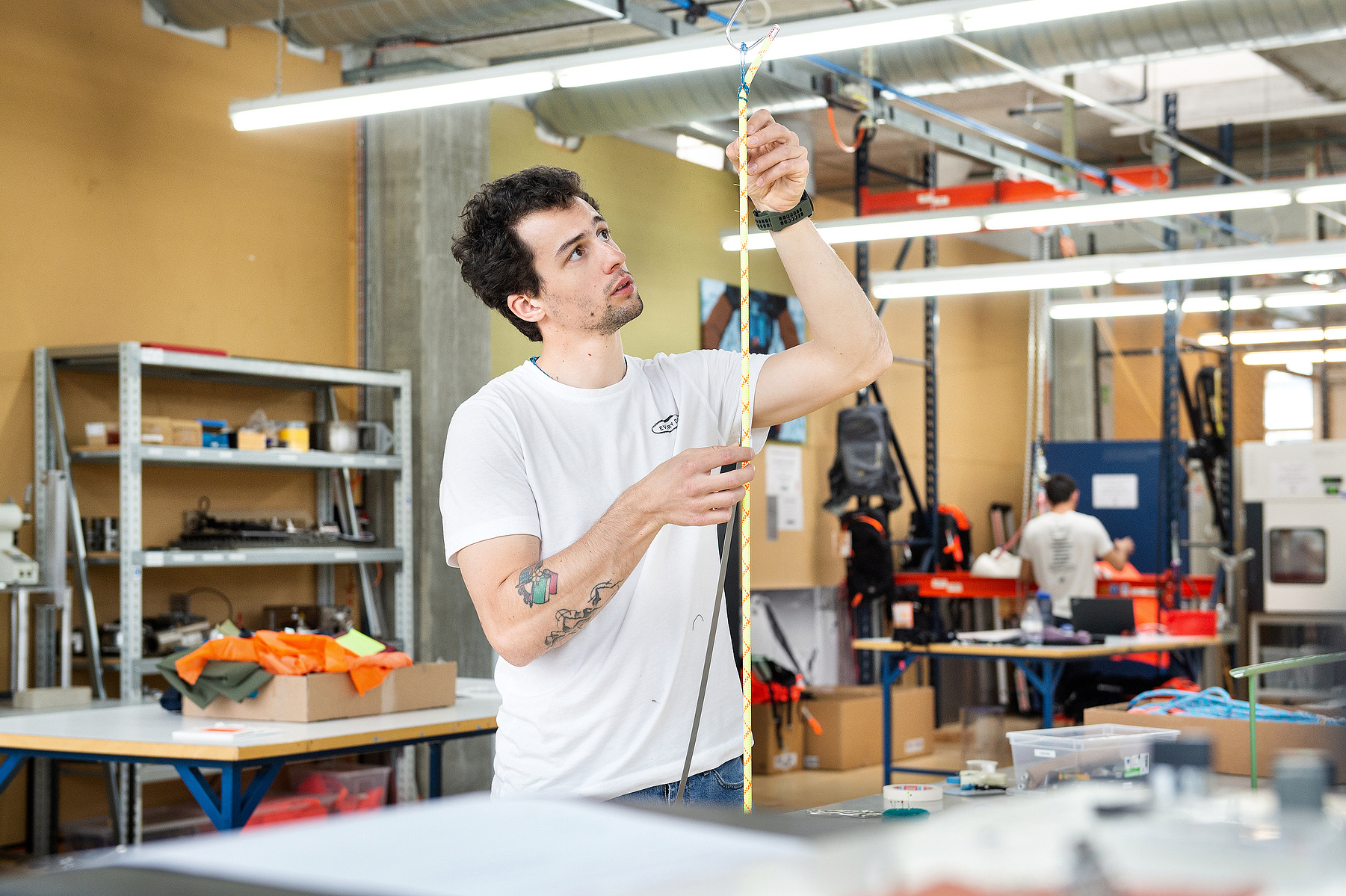 Reportage photography in the factory at Mammut – Photographer Switzerland.