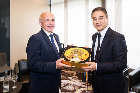 Event photographer Zurich – ​event for the Industrial and Commercial Bank of China with Ueli Maurer.