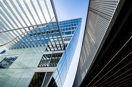 Architectural photograph of The Circle at Airport Zurich in Switzerland.