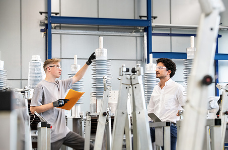 Industry photography - workers in factory.