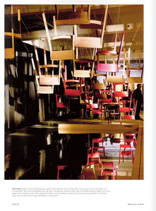 Publication tearsheet of interior, art and design photographs in Switzerland.