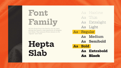 Font family-
Hepta Slab