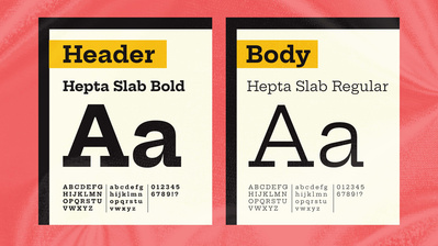 Header and Body typefaces