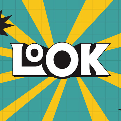 Composition of the Look logo with brand elements 