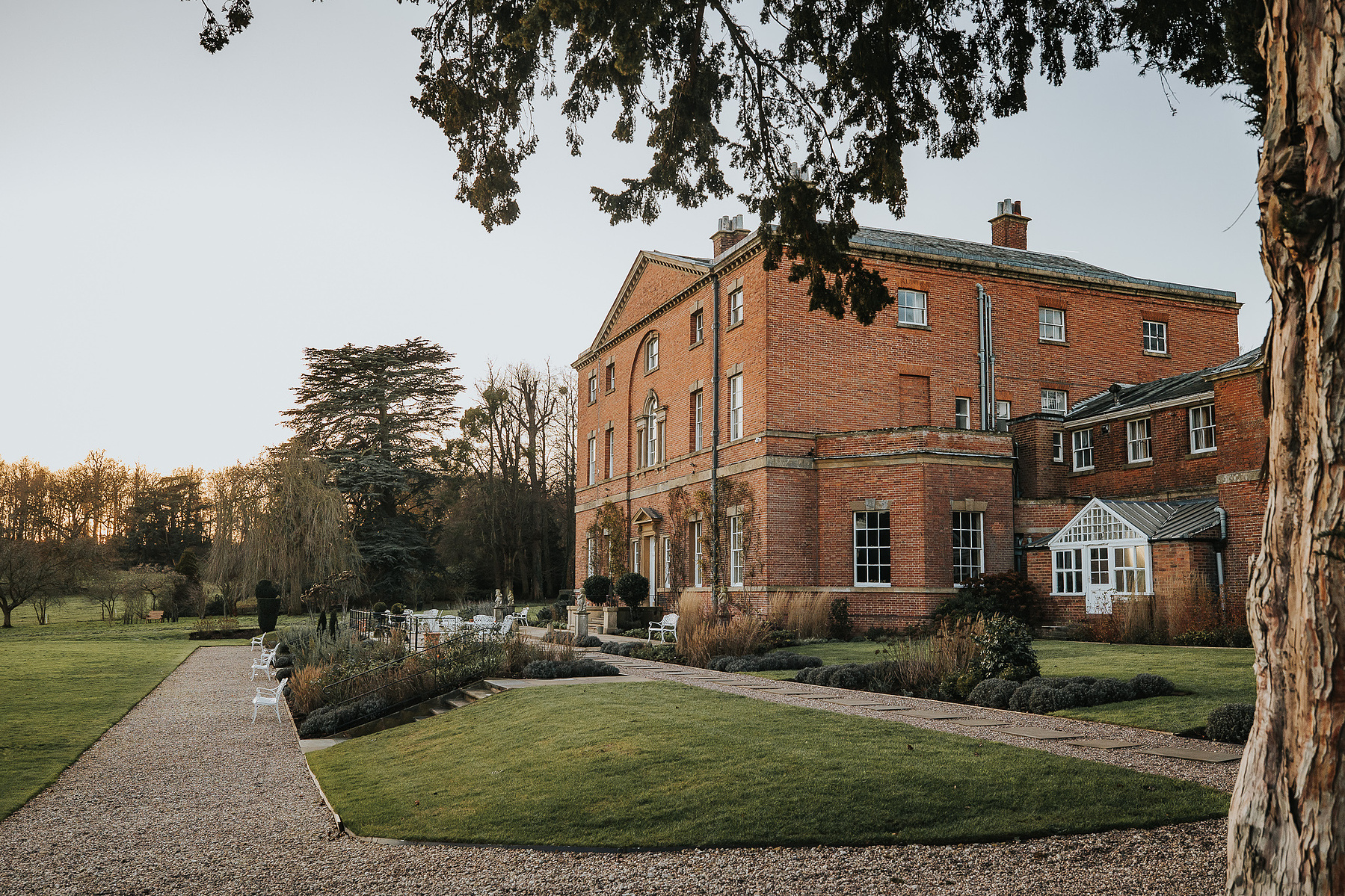 Bride and Groom-Christmas-Wedding Day-Norwood Park-Nottinghamshire- Bride and Groom