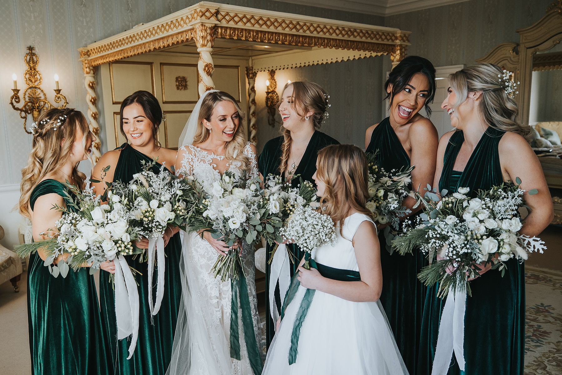 Bridal Preparations-Christmas-Wedding Day-Norwood Park-Nottinghamshire- Bride and Groom