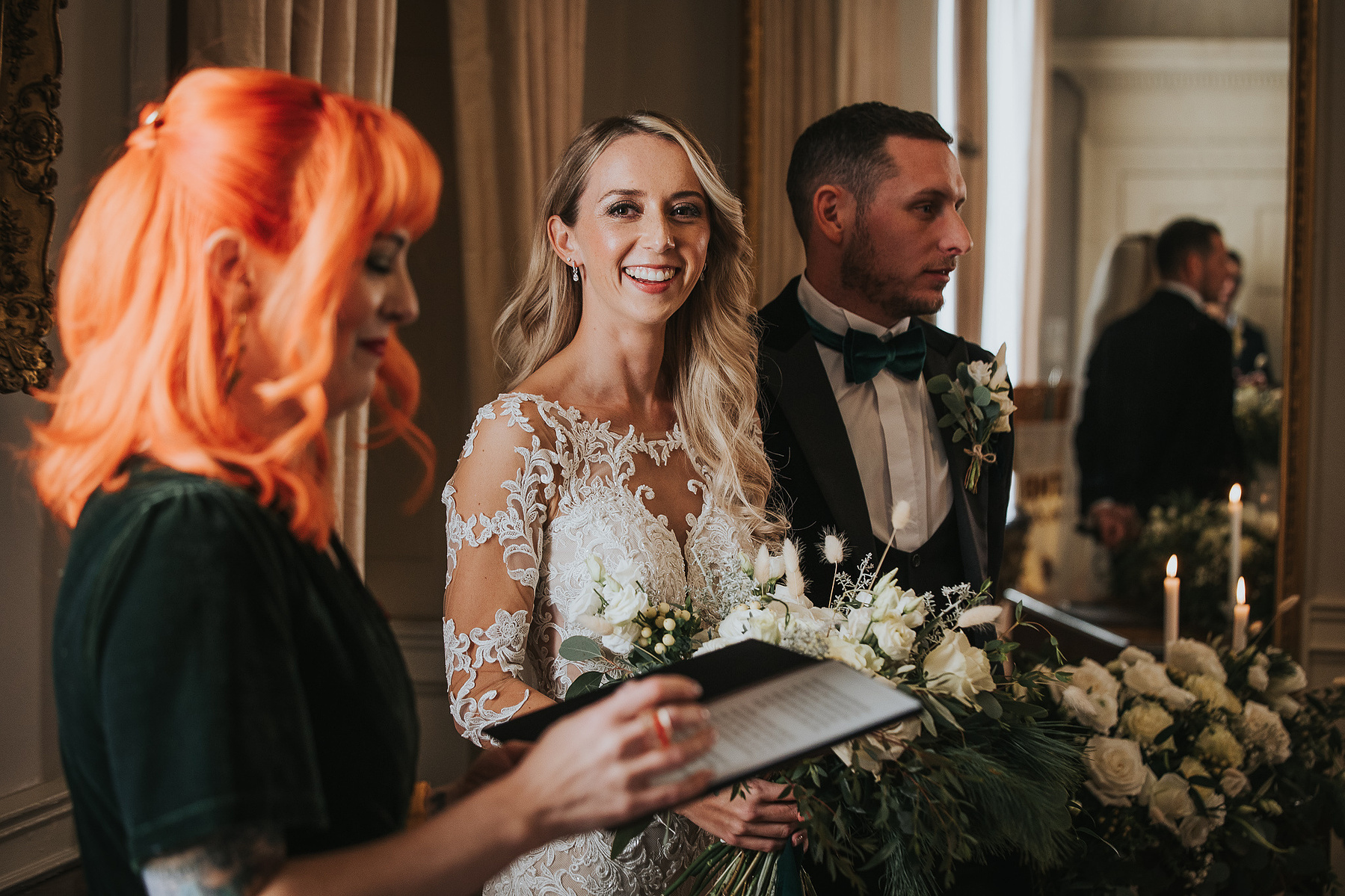Kick Ass Gatherings-Wedding ceremony-Christmas-Wedding Day-Norwood Park-Nottinghamshire- Bride and Groom