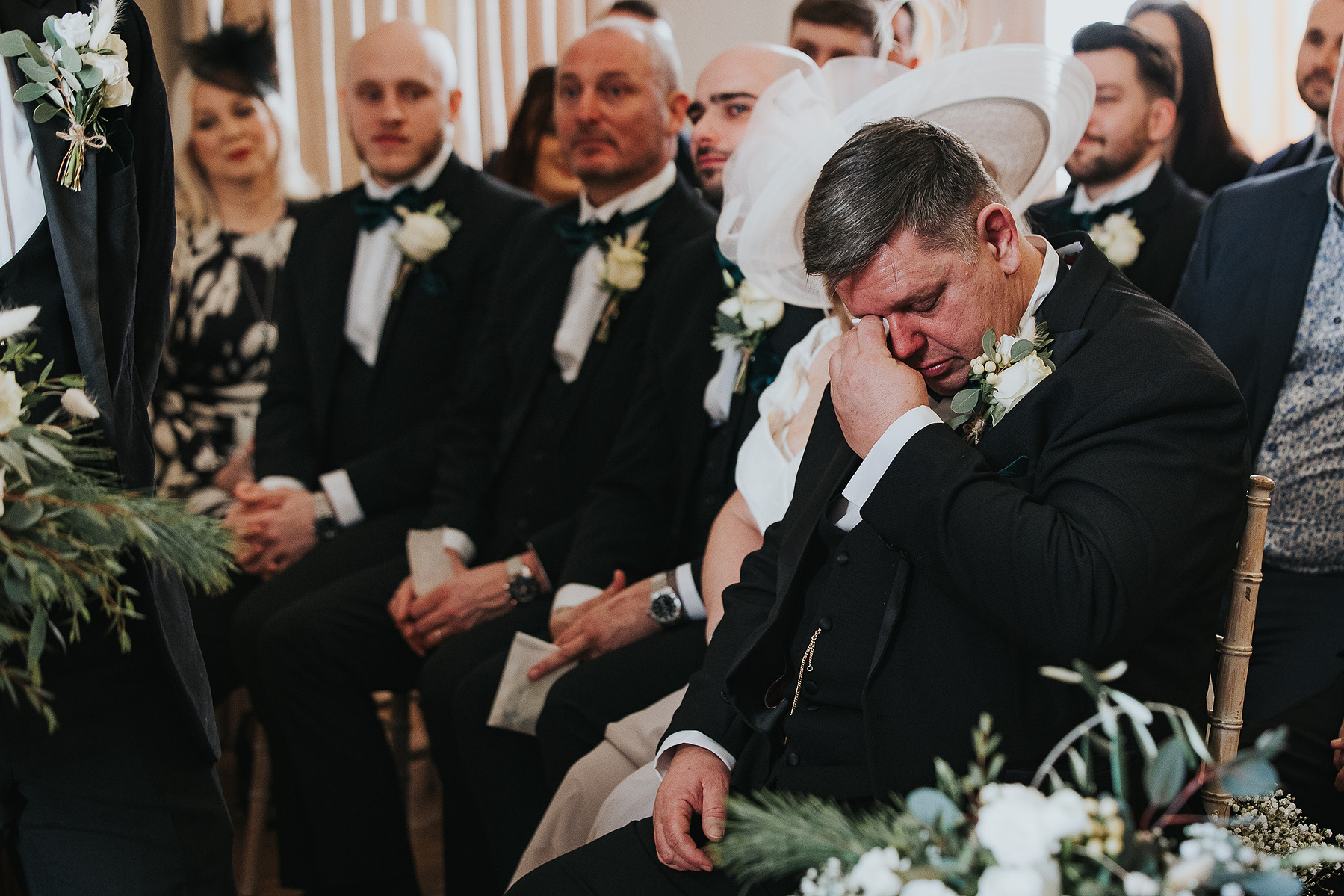 Wedding ceremony-Christmas-Wedding Day-Norwood Park-Nottinghamshire- Bride and Groom