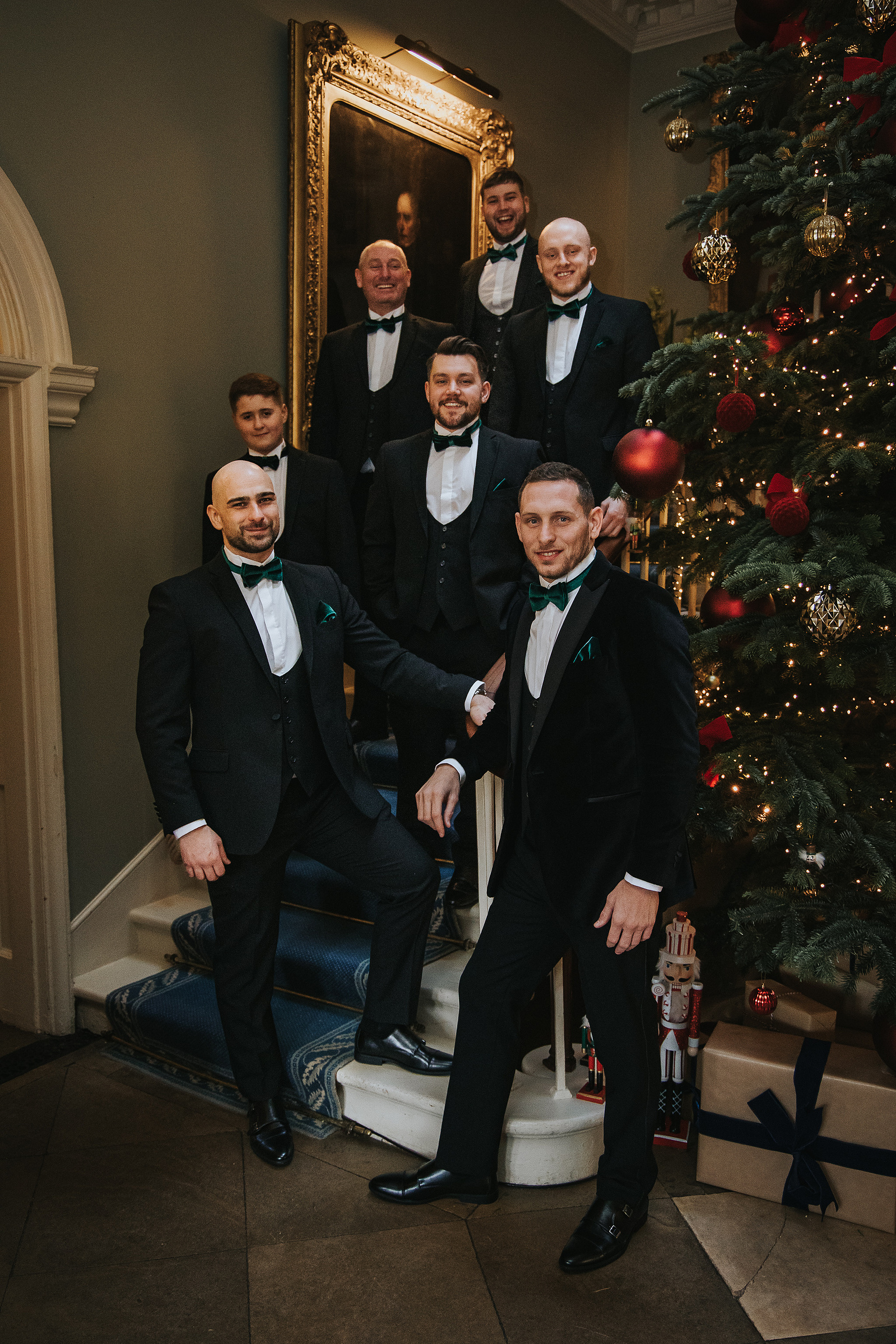 Groom Preparations-Christmas-Wedding Day-Norwood Park-Nottinghamshire- Bride and Groom