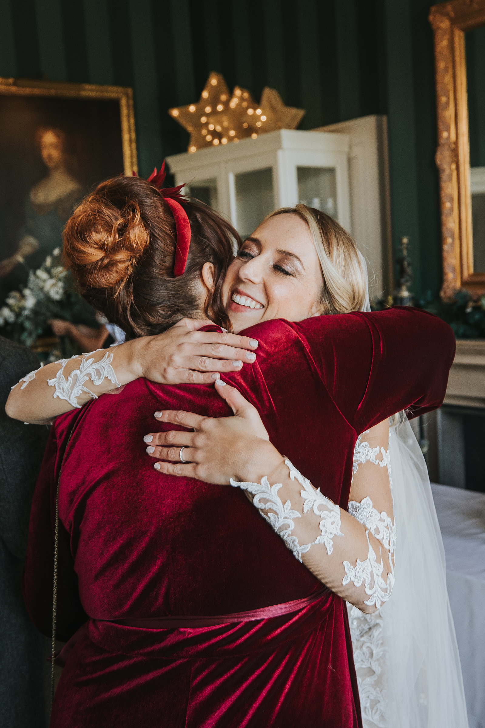 Christmas-Wedding Day-Norwood Park-Nottinghamshire- Bride and Groom